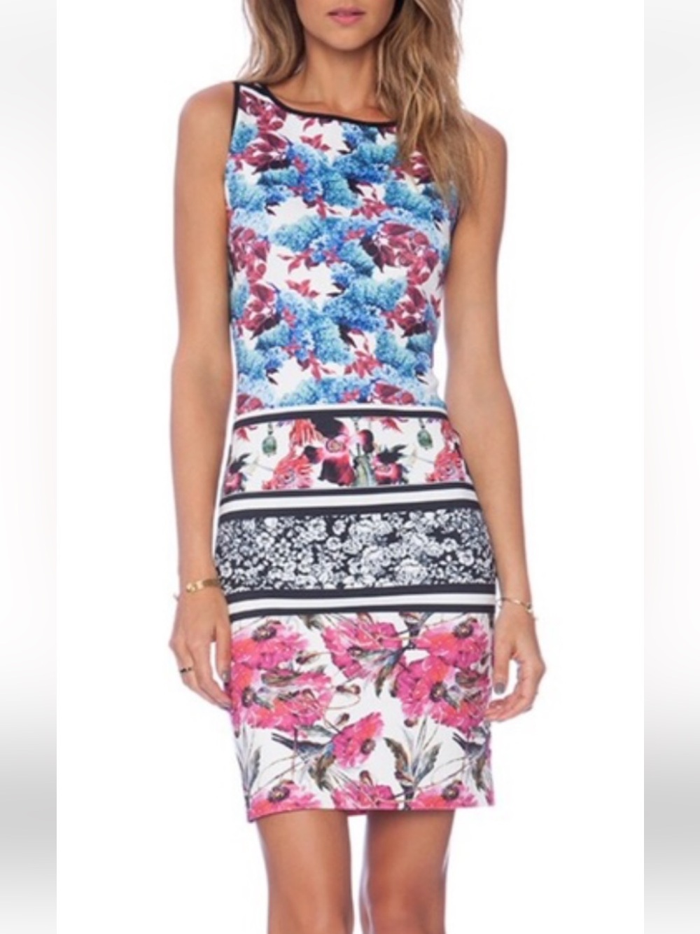 Clover Canyon x Revolve Floral Garden Scarf Dress Medium Bodycon Going Out Party